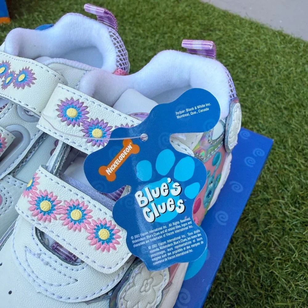 Vintage 2002 Nickelodeon Blues Clues Toddler Girls Shoes Size 6 Pink Deadstock
